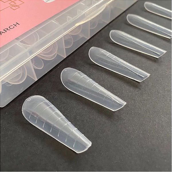 Molde Unhas Tips Gel Reutilizável F1 helen color mandorla