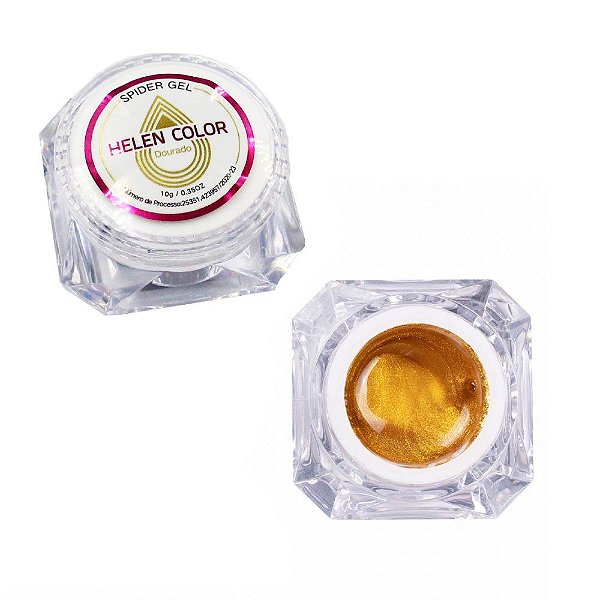 spider gel dourado helen color