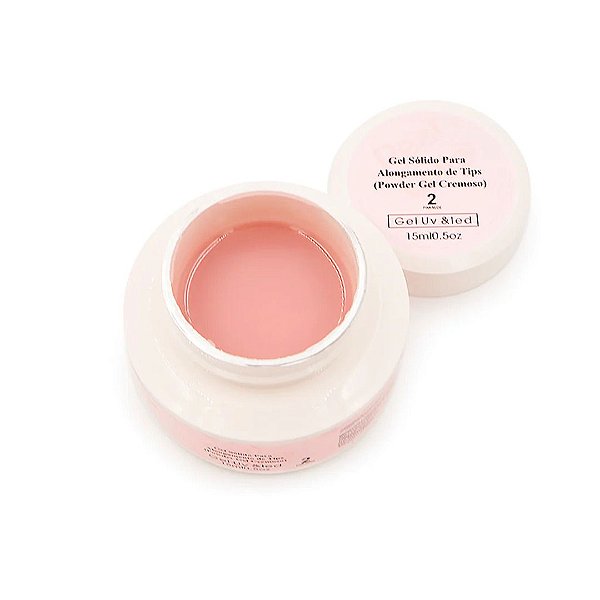 gel sólido para alongamento cremoso real love 2 pink nude