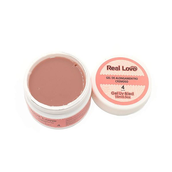 Gel Unha Real Love Cremoso Nude 4 15ml Sculping Gel