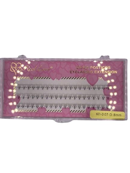 Cilios Postiços Eyelashes Extension 6D-0.07-D-8mm