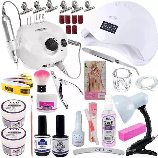 Kit unha Alongamentos Motor 30.000D&Z Unha Gel Alongamentos
