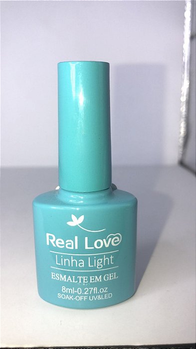 Esmalte em Gel Real Love Linha Light p069 azul pastel