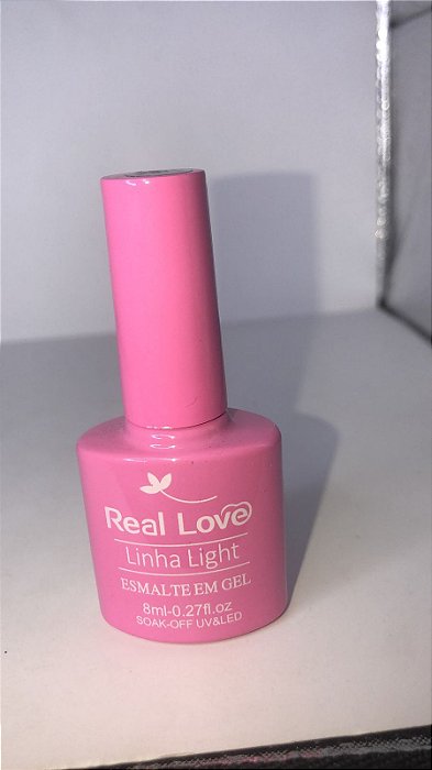 Esmalte em Gel Real Love Linha Light p070 pink rosa
