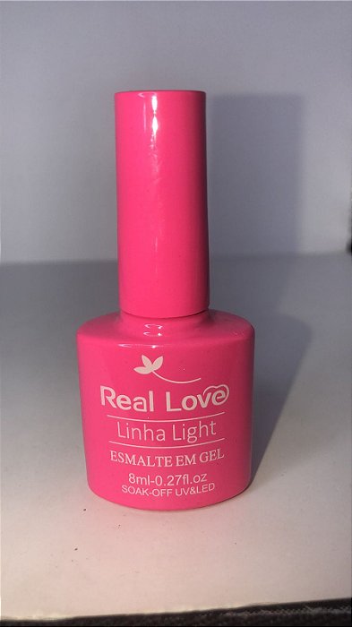 Esmalte em Gel Real Love Linha Light p118 rosa choque