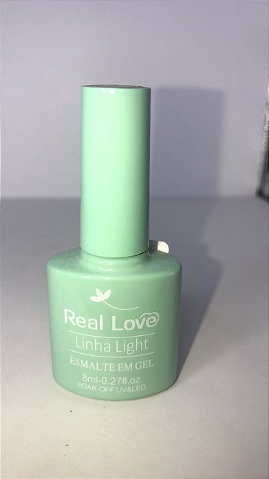 Esmalte em Gel Real Love Linha Light p064 verde agua claro