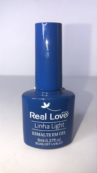 Esmalte em Gel Real Love Linha Light p054 azul escuro