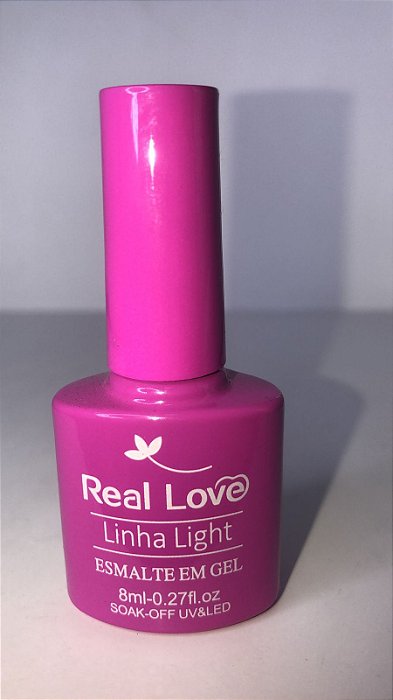 Esmalte em Gel Real Love Linha Light p071 rosa escuro choque