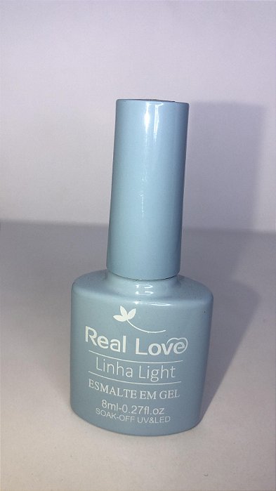 Esmalte em Gel Real Love Linha Light p111 azul bebe