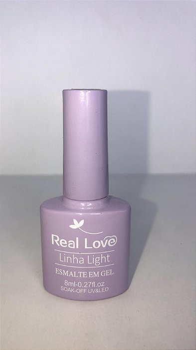 Esmalte em Gel Real Love Linha Light p065 lilas clarissimo