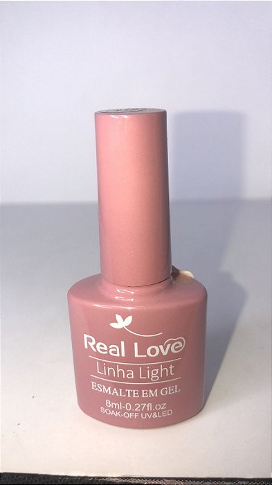 Esmalte em Gel Real Love Linha Light p115 nude rosado