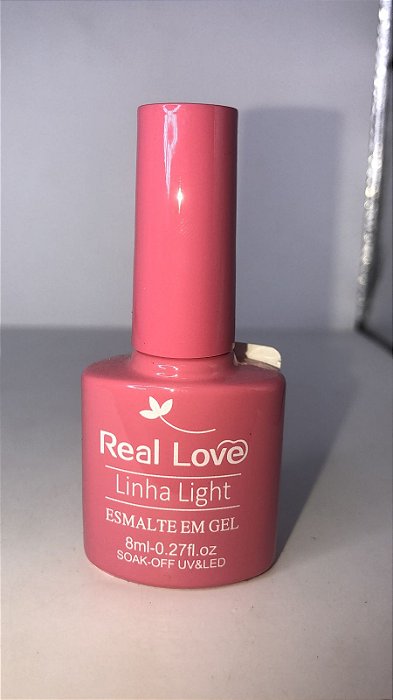Esmalte em Gel Real Love Linha Light p082 rosa pink claro