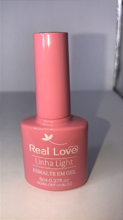 Esmalte em Gel Real Love Linha Light p080 rosa nude