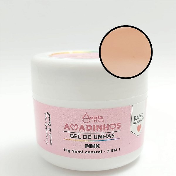 Gel Amadinho Aegla Pro - 15g - Cor:PINK LOVE