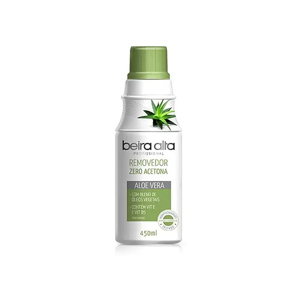Beira Alta 0 Acetona Aloe Vera Removedor de Esmalte 450ml b