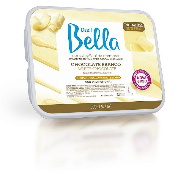 Depil Bella Cera 800g Chocolate Branco