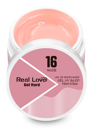 Gel Hard Unha Real Love 16 Nude 15ml
