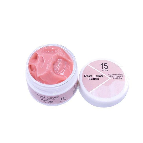 Gel Hard Unha Real Love Pink Nude 15 15ml