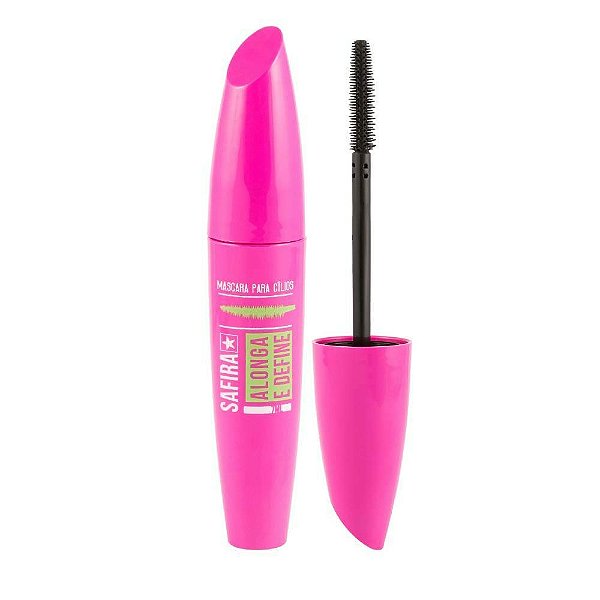 MASCARA PARA CILIOS SAFIRA LINHA BASIC  ALONGA E DEFINE ROSA