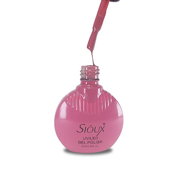 Esmalte em Gel Uv Led Gel Polish 12ml Sioux 42 rosa escuro