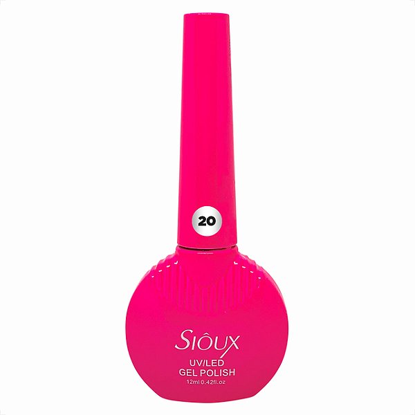 Esmalte em Gel Uv Led Gel Polish 12ml Sioux 20 rosa pink