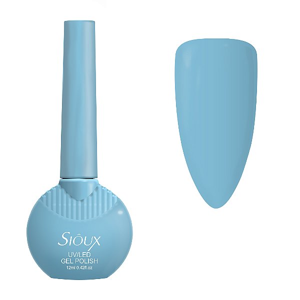 Esmalte em Gel Uv Led Gel Polish 12ml Sioux 17 azul claro