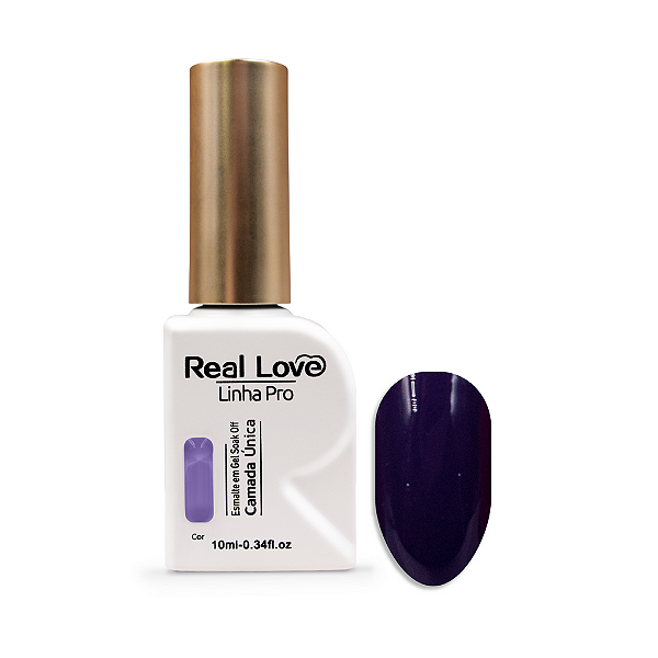 Esmalte em Gel Camada Única Linha Pro 10ml - Real Love 31 roxo