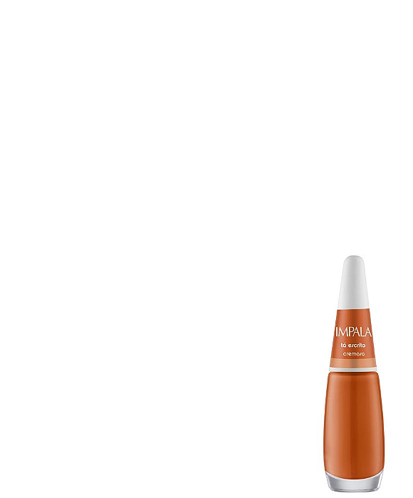 esmalte impala cor da sua moda 3 tá escrito 7,5 lançamentoç