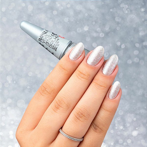 ESMALTE IMPALA VIVA AME E BRILHE GLITTER 3D BRILHE COMO DIAMANTE - COMERCIAL
