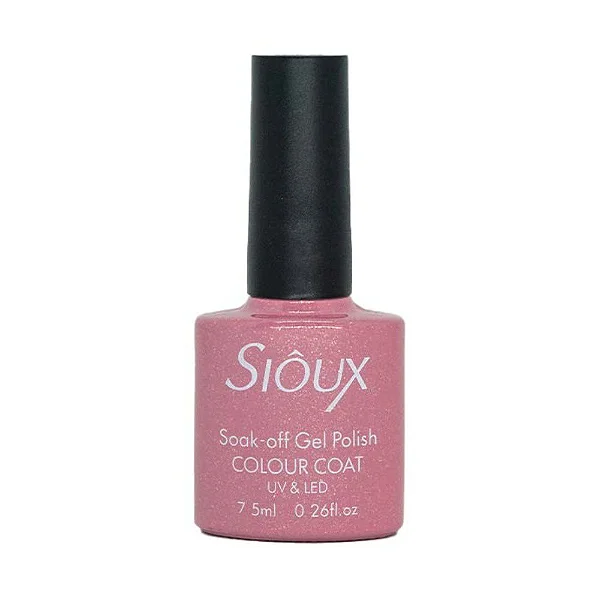 esmalte em gel coleção d sioux 039 glitter rosa