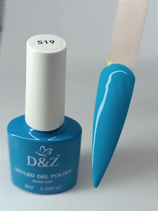 esmalte em gel D&Z 519 azul