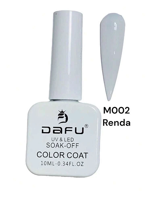 Esmaltes Dafu uv/led gel color coat branco m002