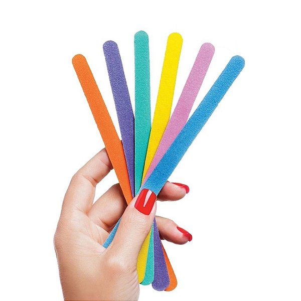 LIXA COLORIDA P/UNHAS C/6 UND.