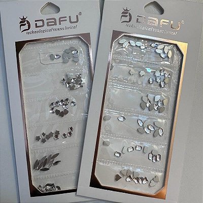 Kit 6 Tamanhos Strass Dafu Sortidos Autorelevo