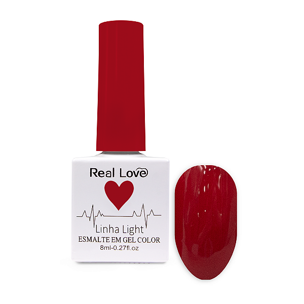 Esmalte Em Gel Color Light Real Love 045 Vermelho Maçã Do Amor