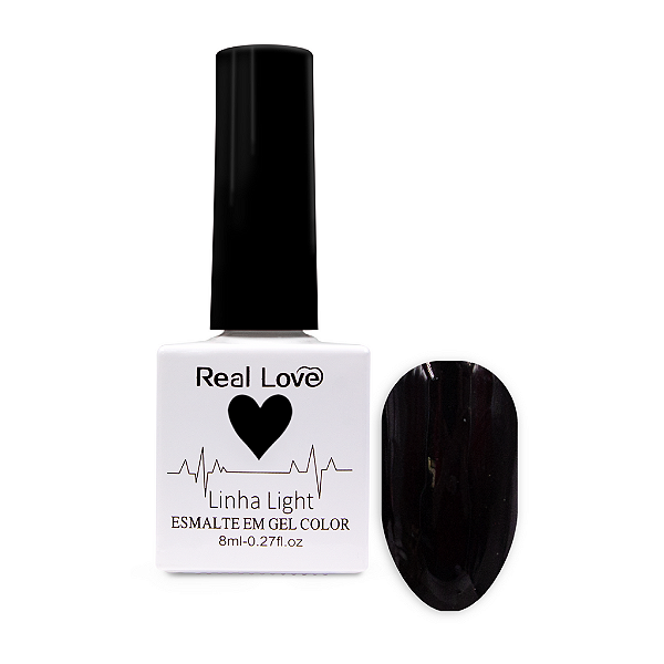 Esmalte Em Gel Color Light Real Love 051 Preta