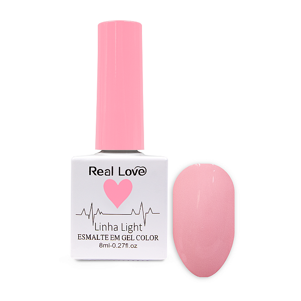 Esmalte Em Gel Color Light Real Love 014 Rosa Rose