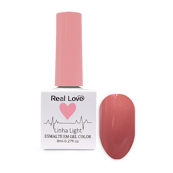 Esmalte Em Gel Color Light Real Love 008 Nude Translucido