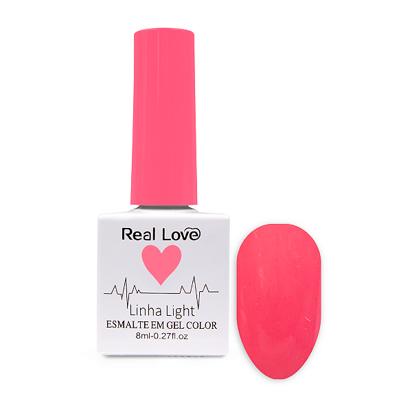 Esmalte Em Gel Color Light Real Love 138 Rosa Choque
