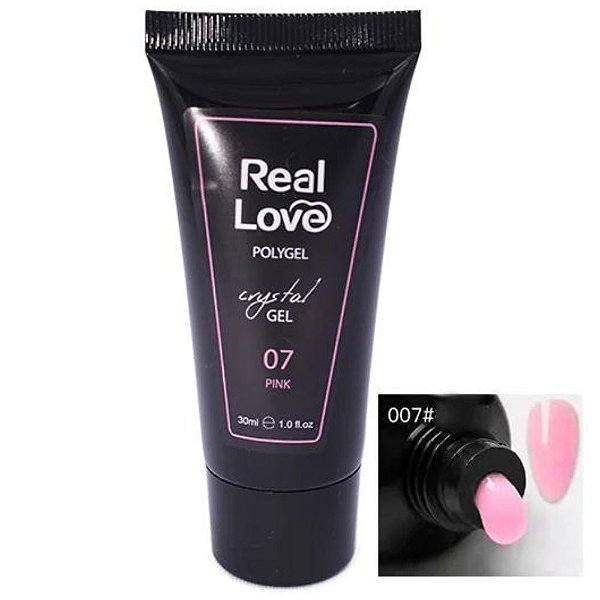 polygel real love crystal gel 12 30ml Alongamento