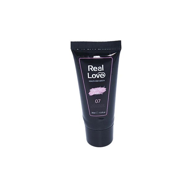 polygel real love crystal gel 07 30ml Alongamento glitter
