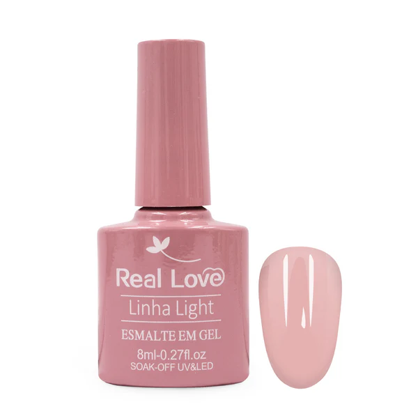 Esmalte em Gel Real Love Linha Light p133 bege areia