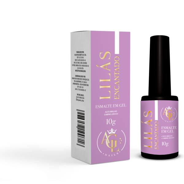 AGL ESMALTE EM GEL LILAS ENCANTADO 10g LED/UV