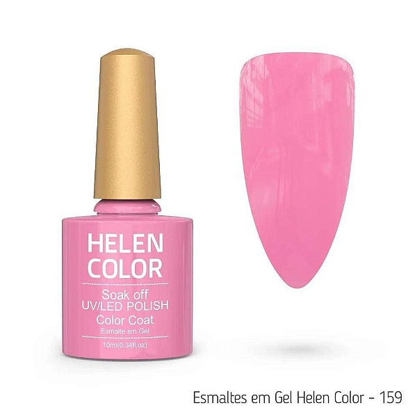 esmalte em gel helen color  92 rosa