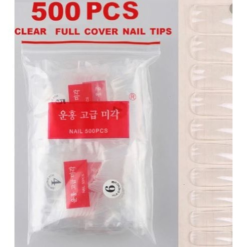 postiça leitosa stileto 500 unidades nail Saquinho