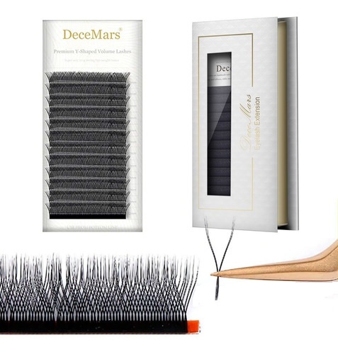 Cílios Decemars Y Shape Premium Volume Brasileiro 8-14 Mix