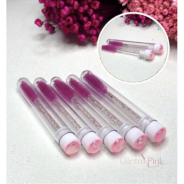 Escovinhas de Tubo de Cilios e Sobrancelha Descartáveis Extensão