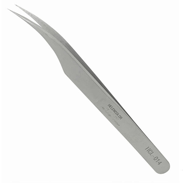 pinça de cilios helen color hcl-014 curvada