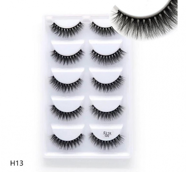 Kit 6 Pares Cilios Postiços 3D Mink Monica Arte TE016