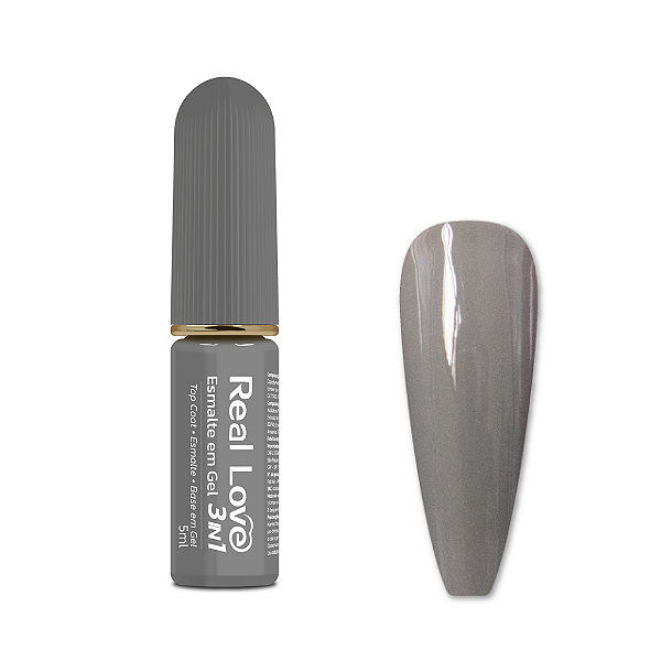 Esmalte em Gel 3 em 1-Base/Esmalte/Top Coat - Real Love 28
